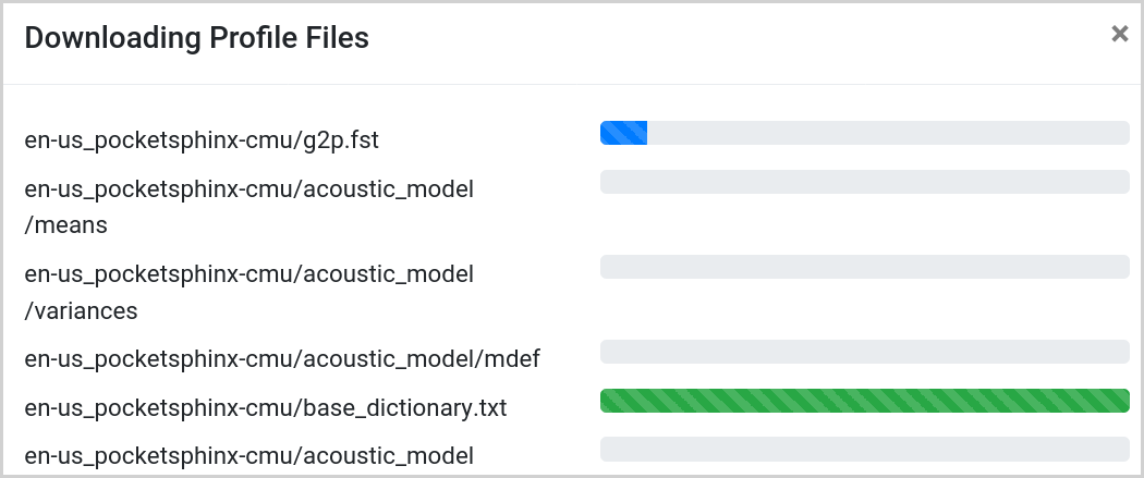 Rhasspy download progress