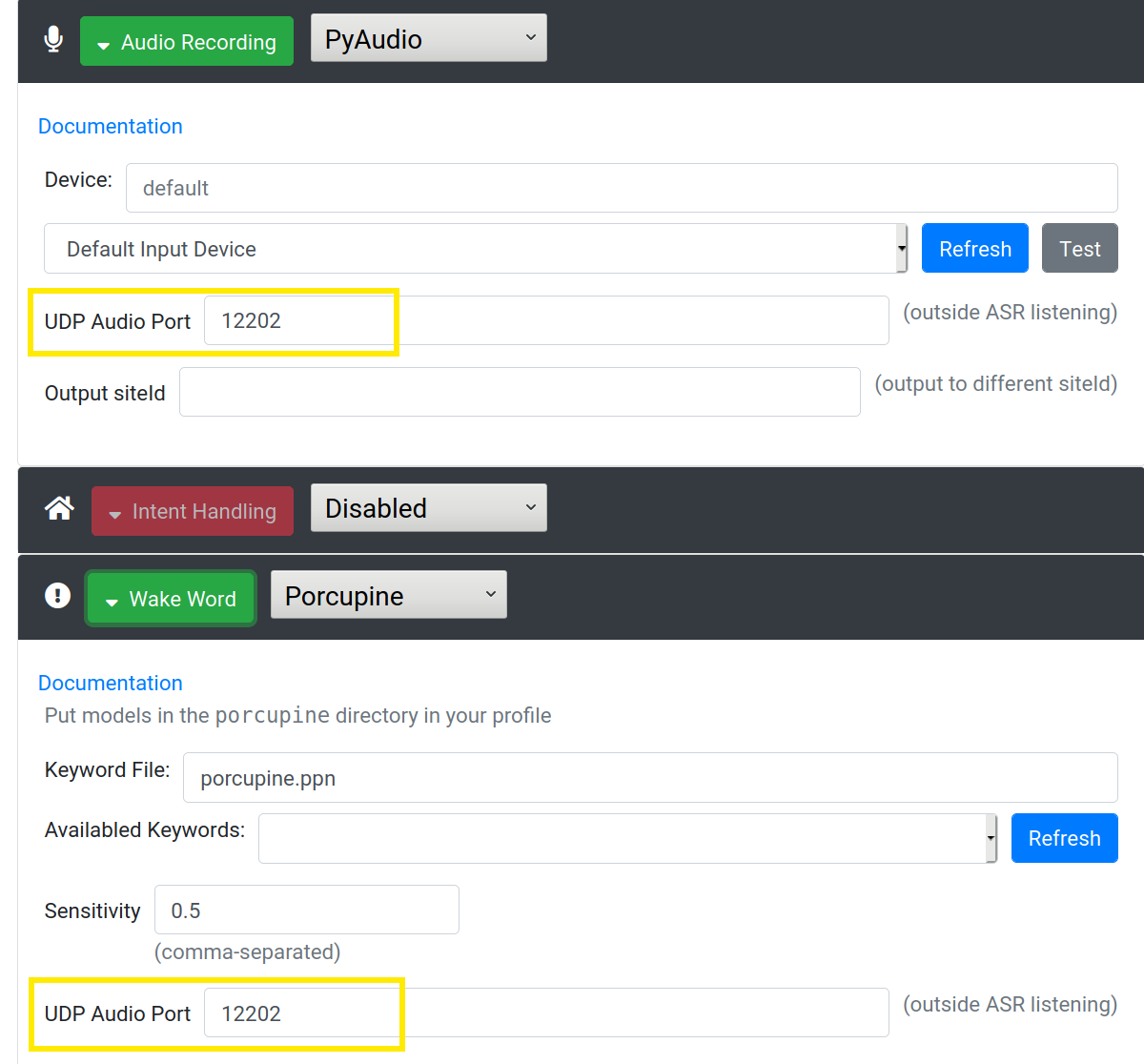 Satellite UDP ports for Hermes MQTT